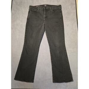 NYDJ‎ Jeans Womens 14 SHORT Black Bootcut Barbara M Rise Stretch Lift Tuck Tech